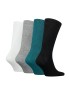 Calvin Klein 701224125-003  Ανδρικές Κάλτσες Σετ 4 τεμ. σε μεταλλικό κουτάκι, WHITE/SEA GREEN/GREEN/BLACK